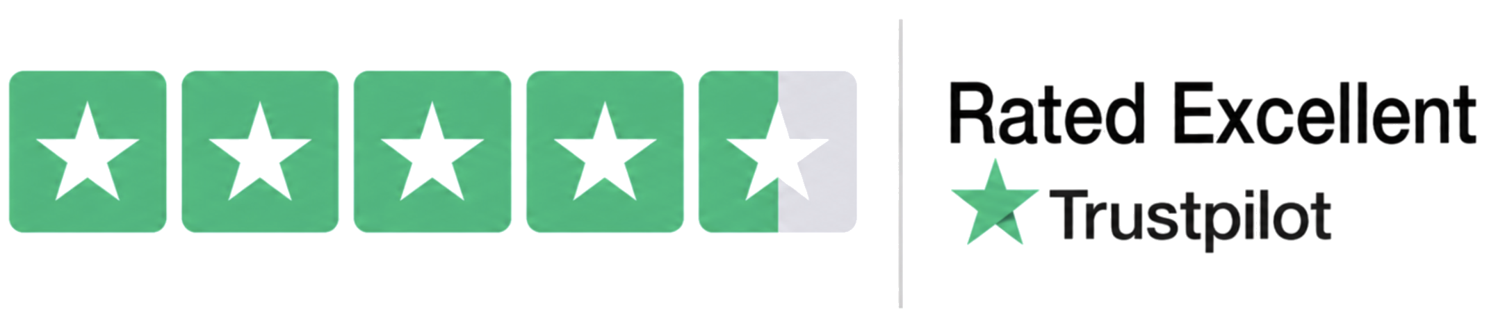 Rated Excellent — 4.6 out of 5 on Trustpilot